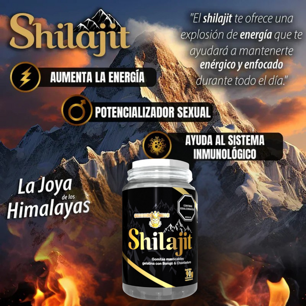 Shilajit® Gomas Puro Recomendado Importado Envase de 30 Und