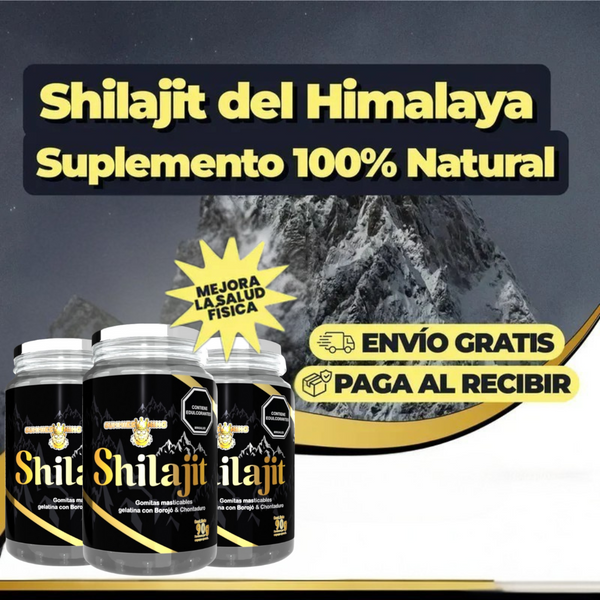 Shilajit® Gomas Puro Recomendado Importado Envase de 30 Und